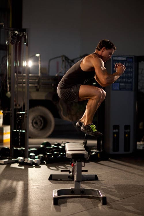 Bench Jump, position 2 of 2