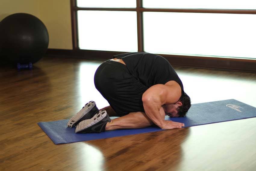 Child's Pose, position 2 of 2