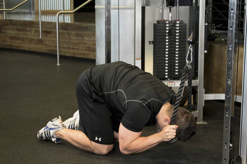 Rope Crunch, position 2 of 2