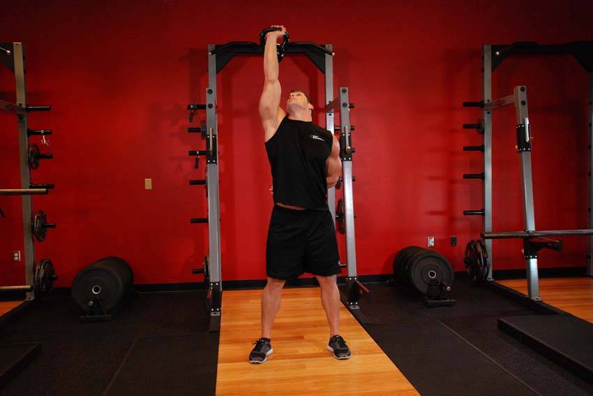 Advanced Kettlebell Windmill, position 1 of 2