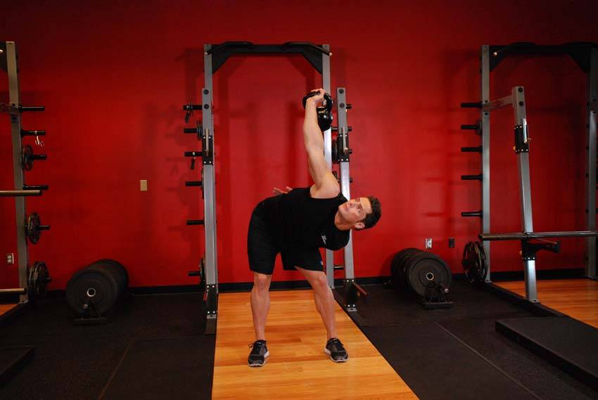 Advanced Kettlebell Windmill, position 2 of 2