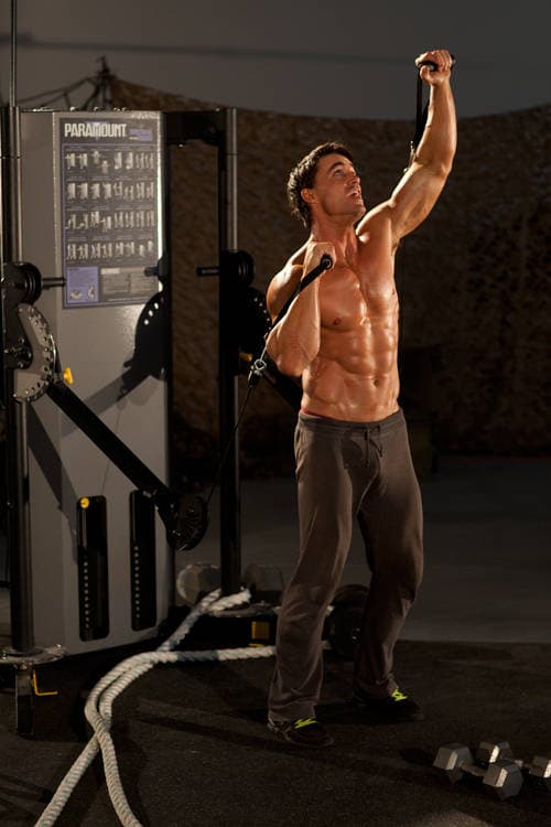 Alternating Cable Shoulder Press, position 2 of 2
