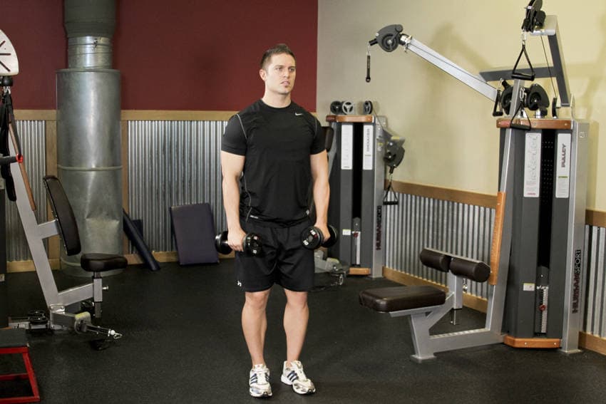 Alternating Deltoid Raise, position 1 of 2