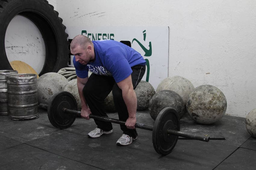 Axle Deadlift, position 1 of 2