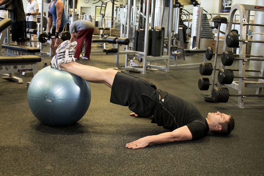Ball Leg Curl, position 1 of 2