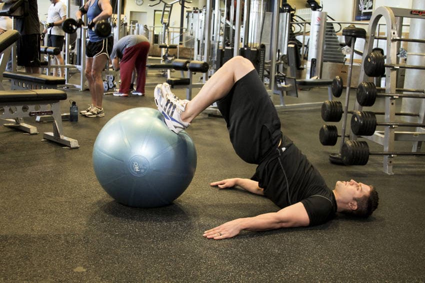 Ball Leg Curl, position 2 of 2