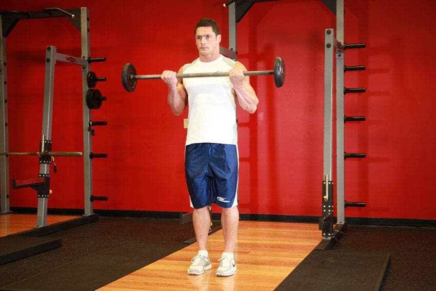 Barbell Curl, position 2 of 2