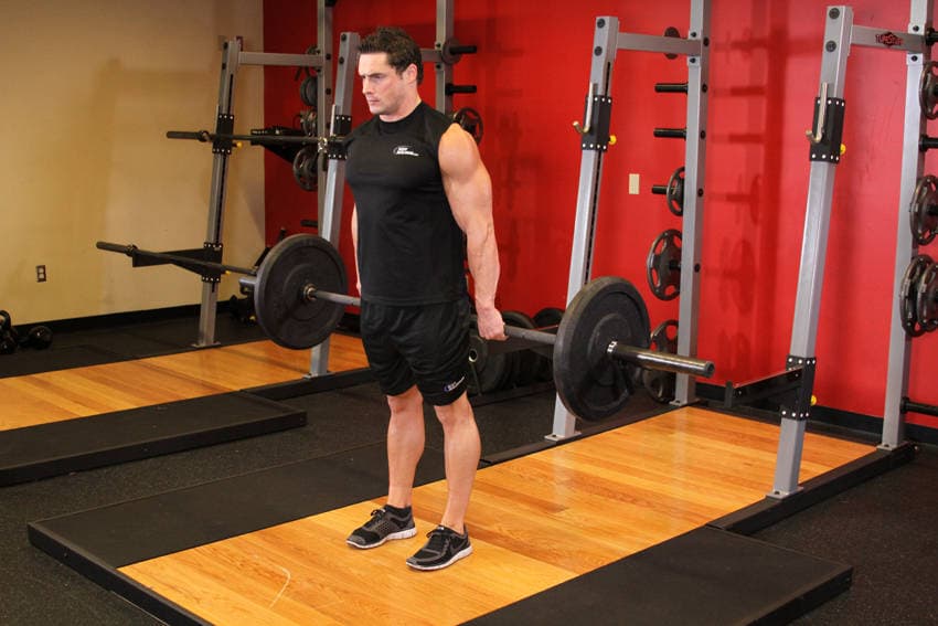 Barbell Hack Squat, position 2 of 2
