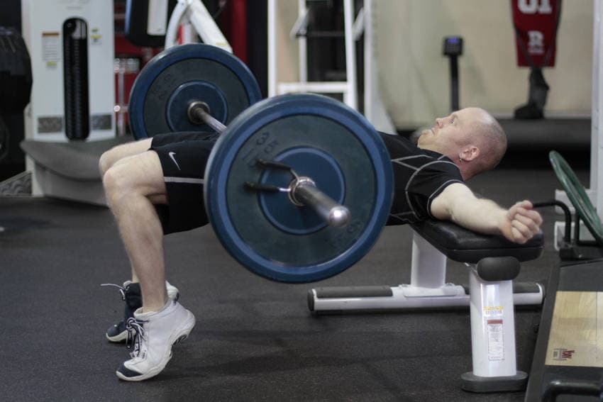 Barbell Hip Thrust, position 2 of 2
