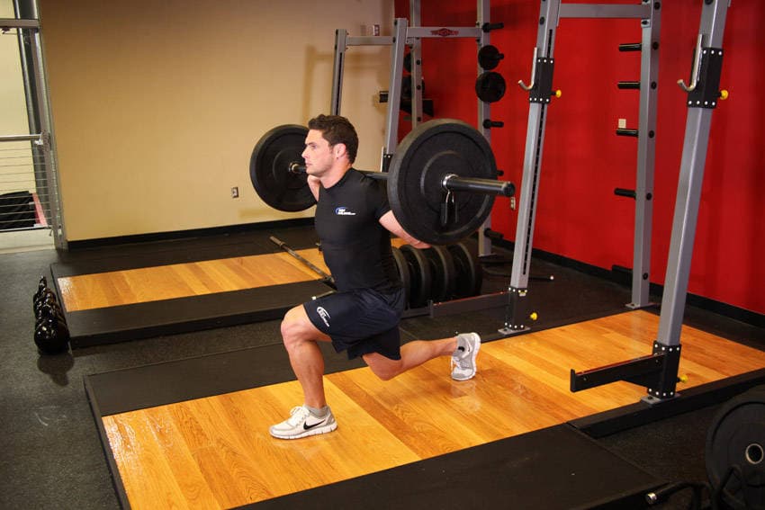 Barbell Lunge, position 2 of 2