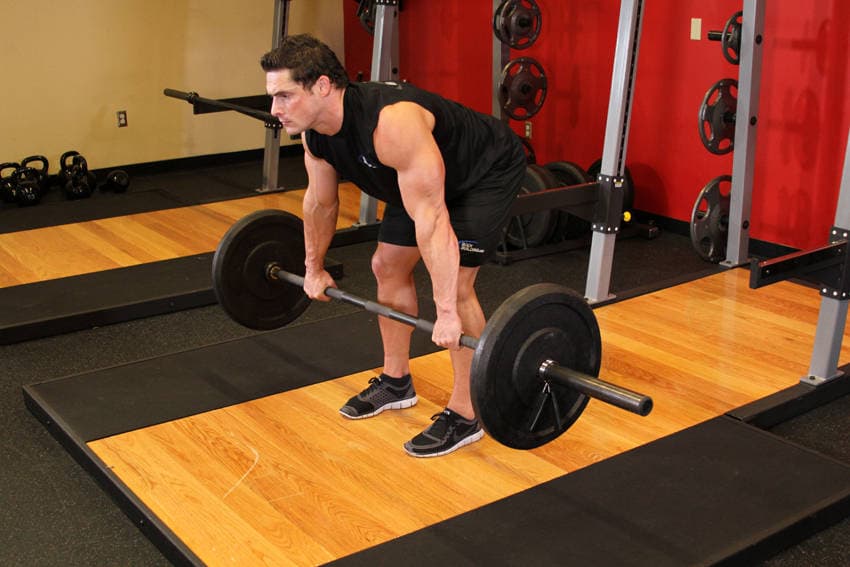 Barbell Rear Delt Row, position 1 of 2