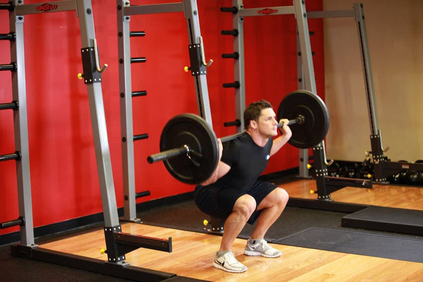 Barbell Squat, position 2 of 2