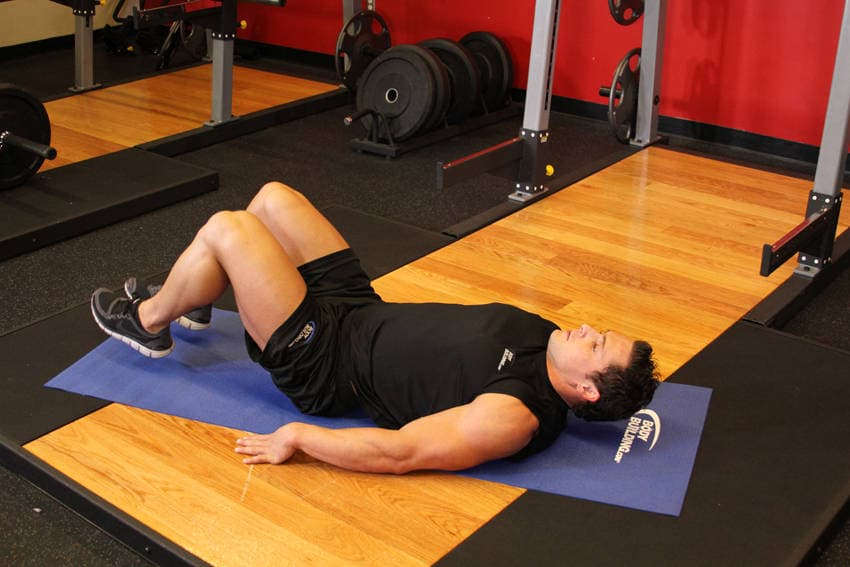 Bent-Knee Hip Raise, position 1 of 2