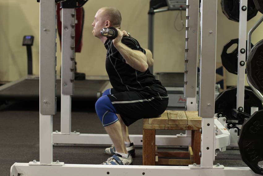 Box Squat, position 2 of 2