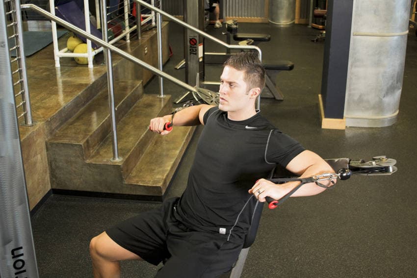 Cable Chest Press, position 1 of 2