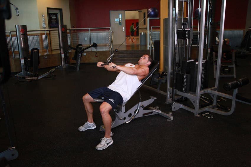 Cable Incline Pushdown, position 2 of 2