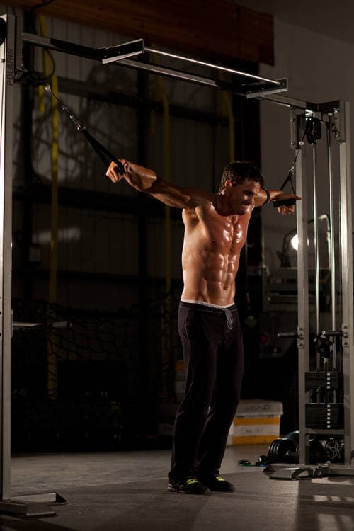 Cable Iron Cross, position 1 of 2
