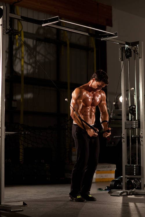Cable Iron Cross, position 2 of 2
