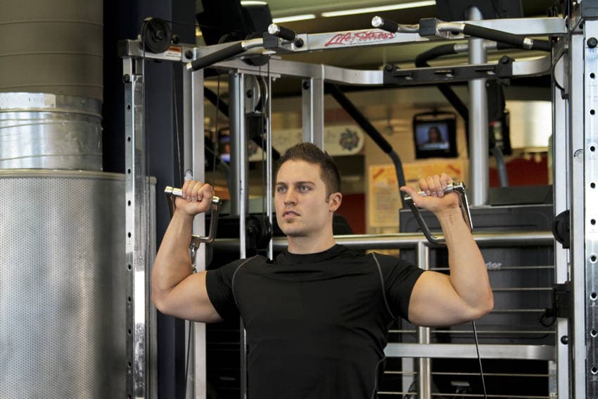 Cable Shoulder Press, position 1 of 2