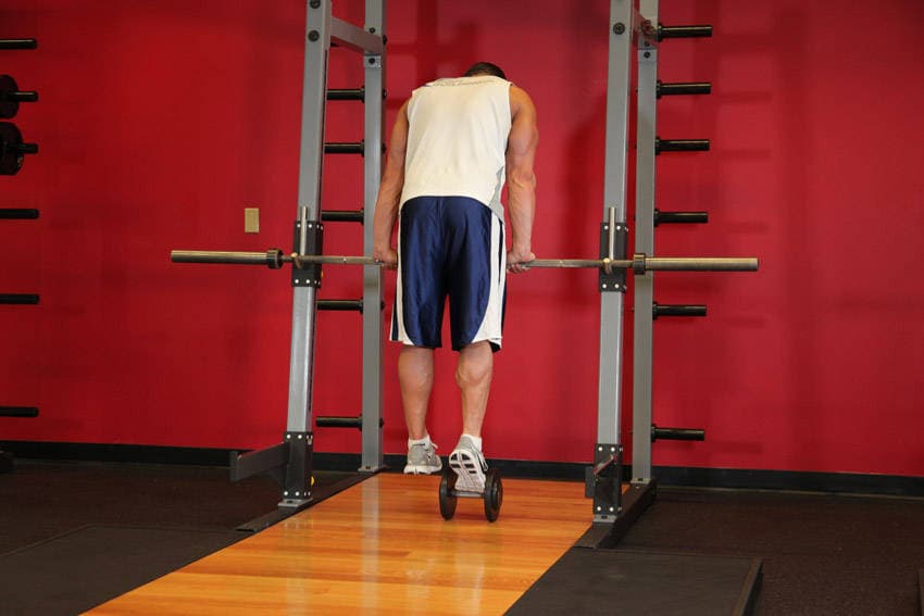 Calf Raise On A Dumbbell, position 2 of 2