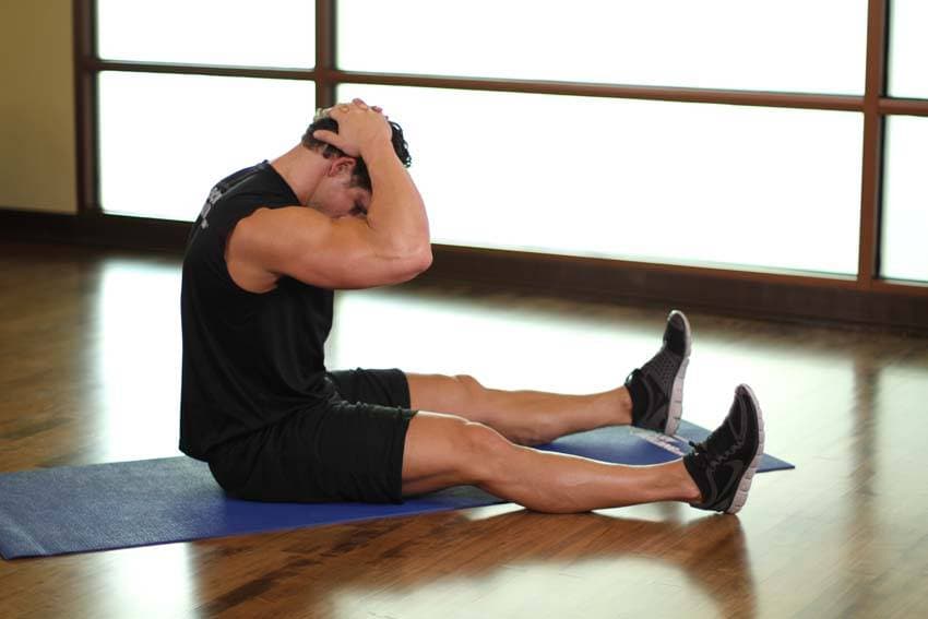 Chin To Chest Stretch, position 2 of 2