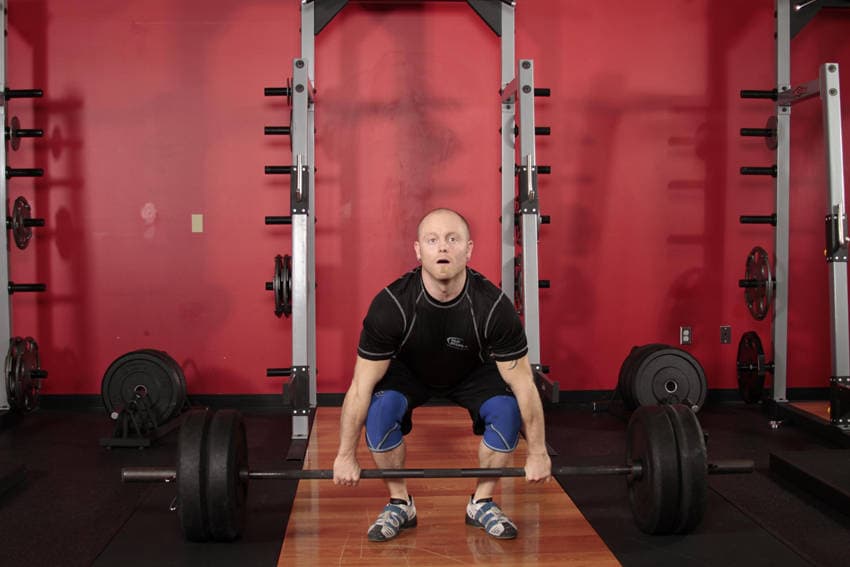 Clean Deadlift, position 1 of 2