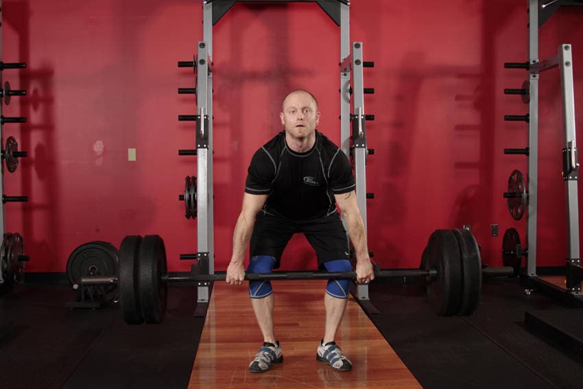 Clean Deadlift, position 2 of 2