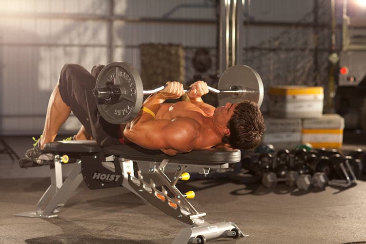Close-Grip EZ-Bar Press, position 2 of 2