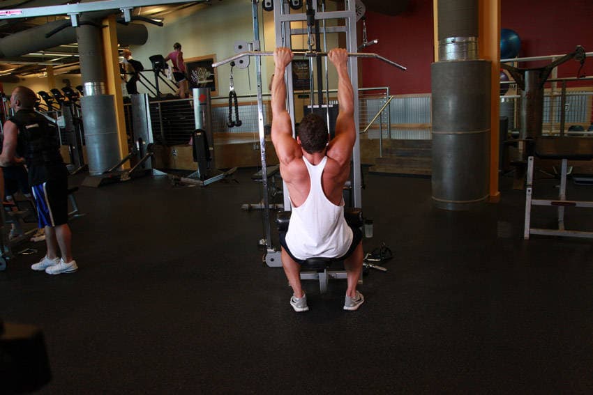 Close-Grip Front Lat Pulldown, position 1 of 2