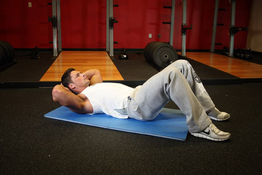Cross-Body Crunch, position 1 of 2