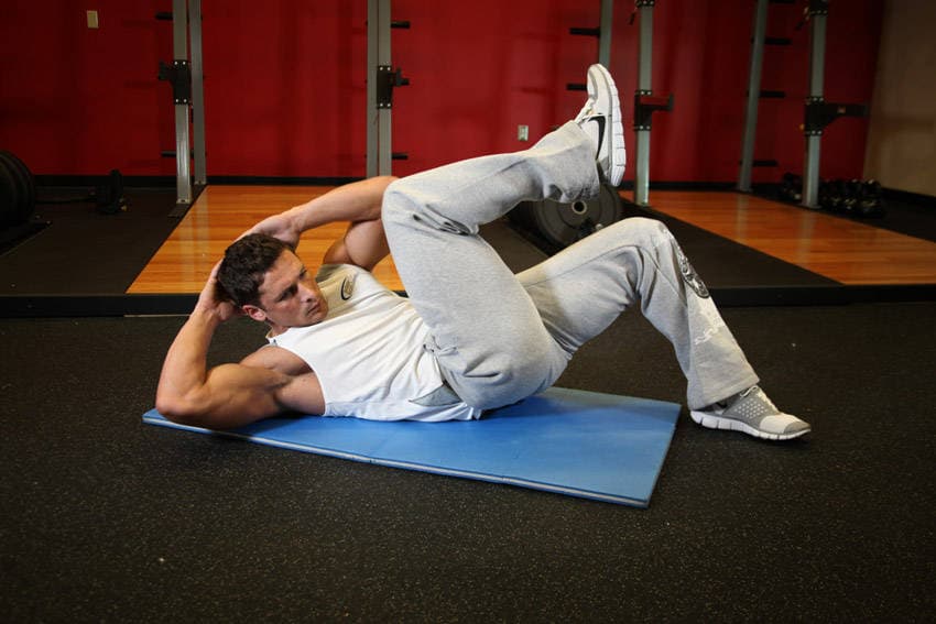 Cross-Body Crunch, position 2 of 2