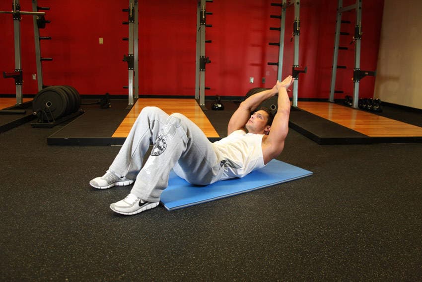 Crunch - Hands Overhead, position 2 of 2