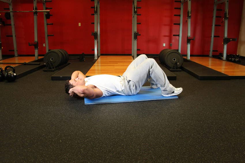 Crunches, position 1 of 2