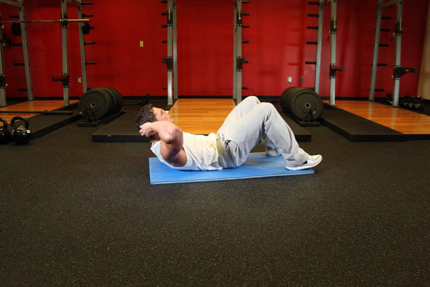 Crunches, position 2 of 2