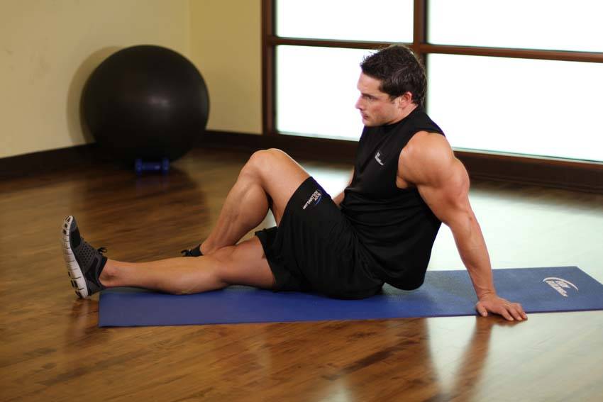 Dancer's Stretch, position 1 of 2