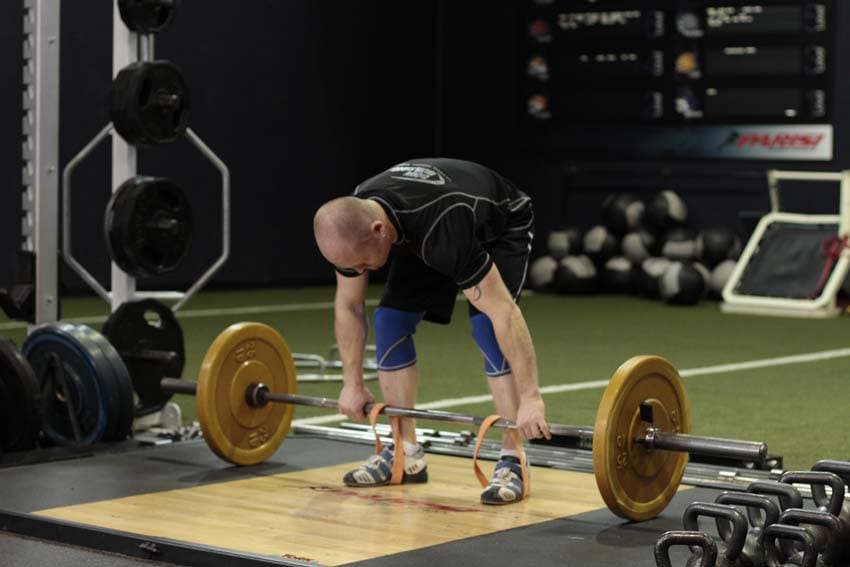 Deadlift with Bands, position 1 of 2