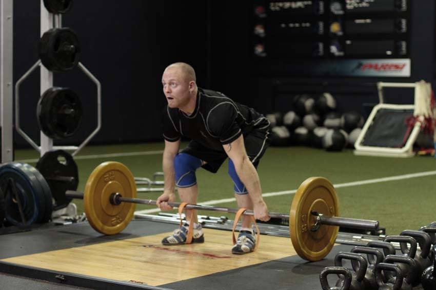 Deadlift with Bands, position 2 of 2