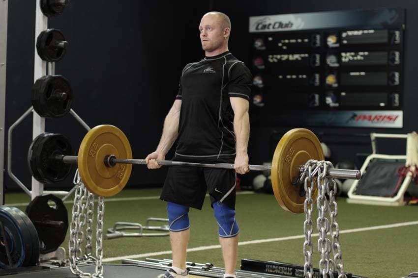 Deadlift with Chains, position 2 of 2