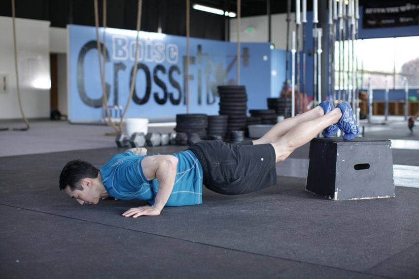 Decline Push-Up, position 2 of 2