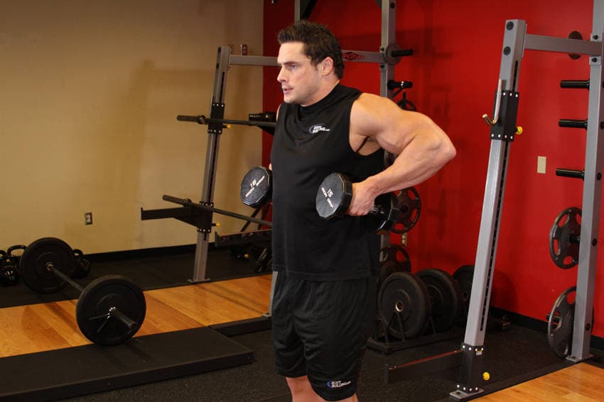 Dumbbell Raise, position 2 of 2