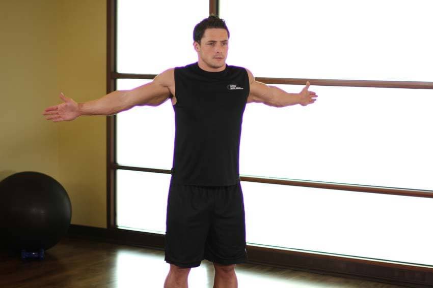 Dynamic Chest Stretch, position 2 of 2