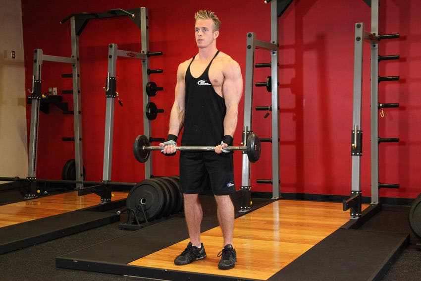 EZ-Bar Curl, position 1 of 2