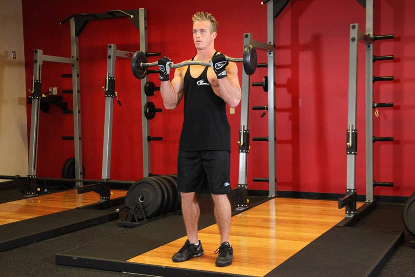 EZ-Bar Curl, position 2 of 2