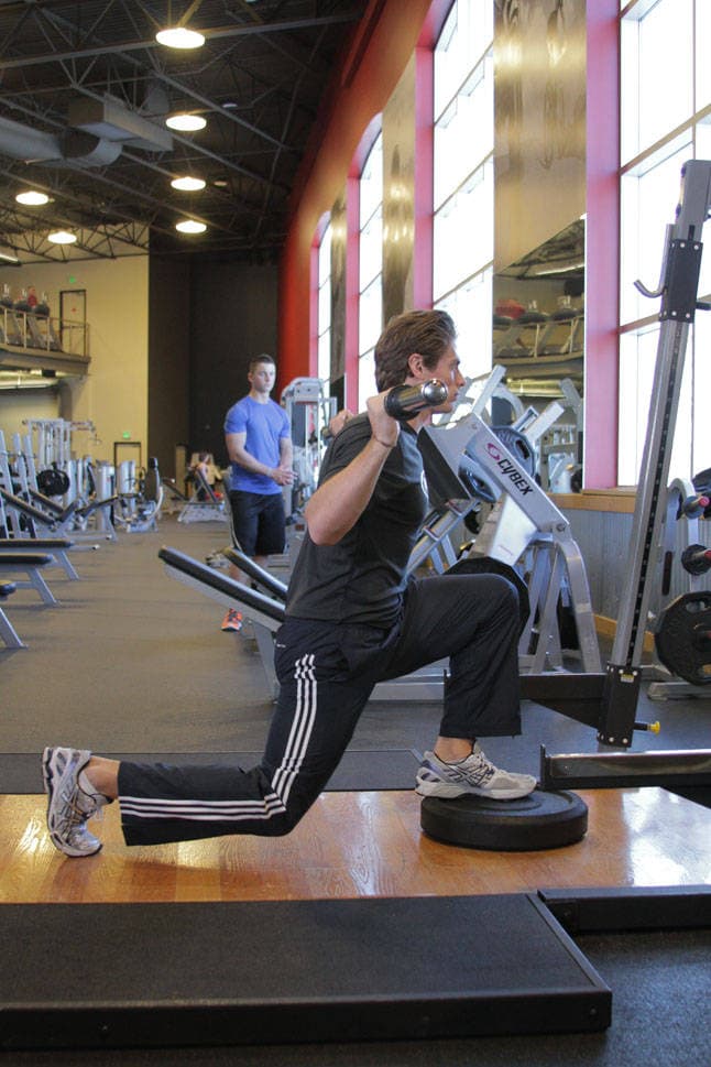 Elevated Back Lunge, position 2 of 2