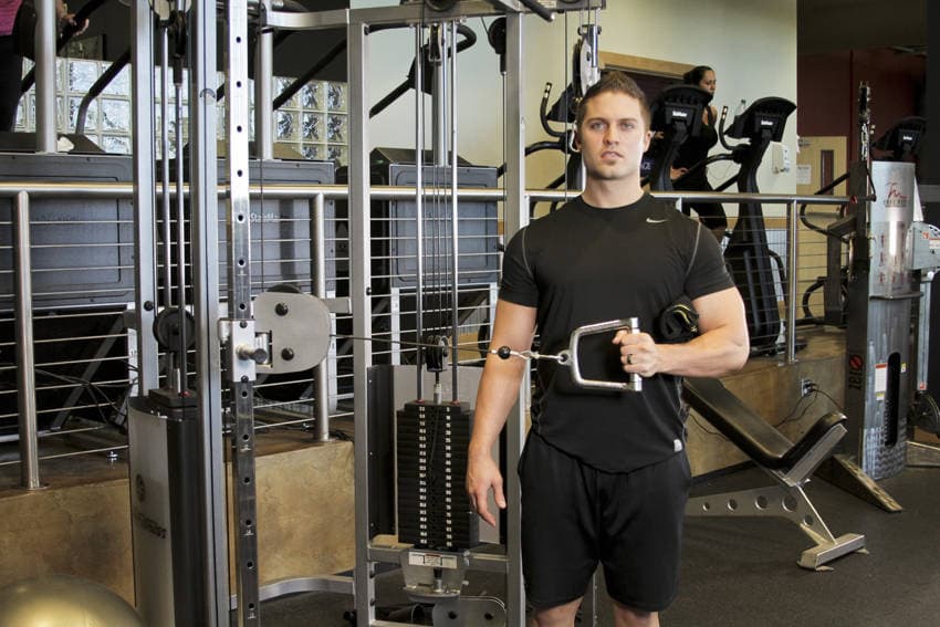 External Rotation with Cable, position 1 of 2