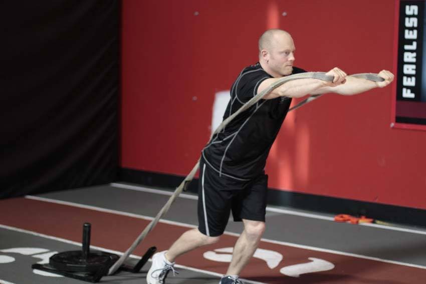 Forward Drag with Press, position 2 of 2