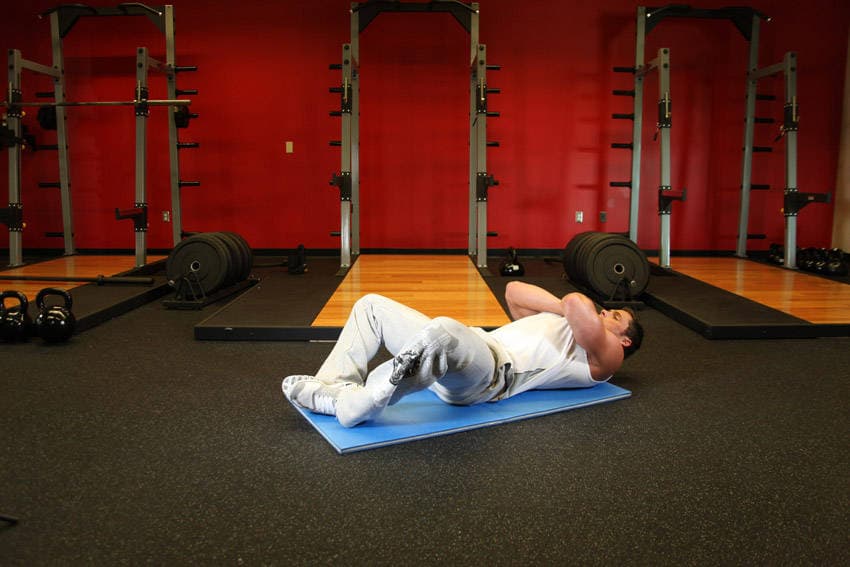 Frog Sit-Ups, position 1 of 2