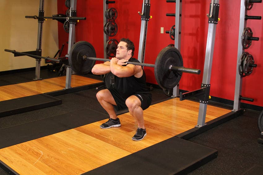 Front Barbell Squat, position 2 of 2