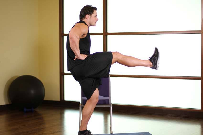 Front Leg Raises, position 1 of 2
