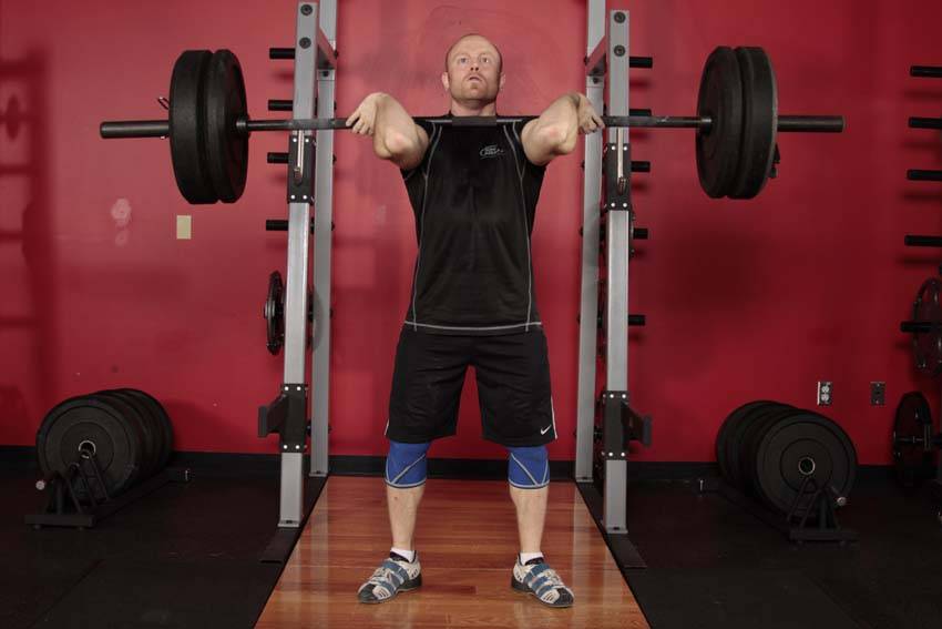 Front Squat (Clean Grip), position 1 of 2